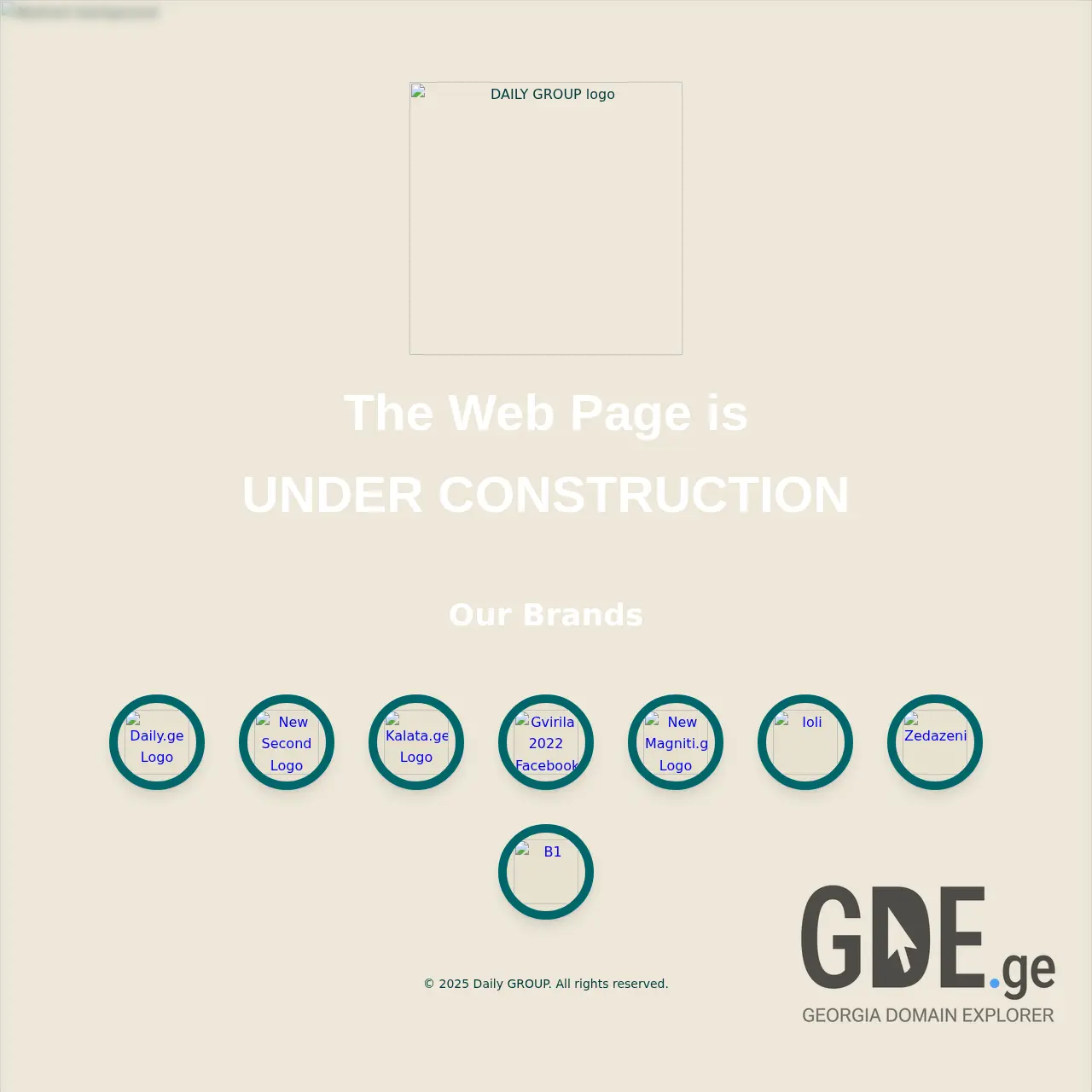 Screenshot of the site dailygroup.ge at 2025-12-07