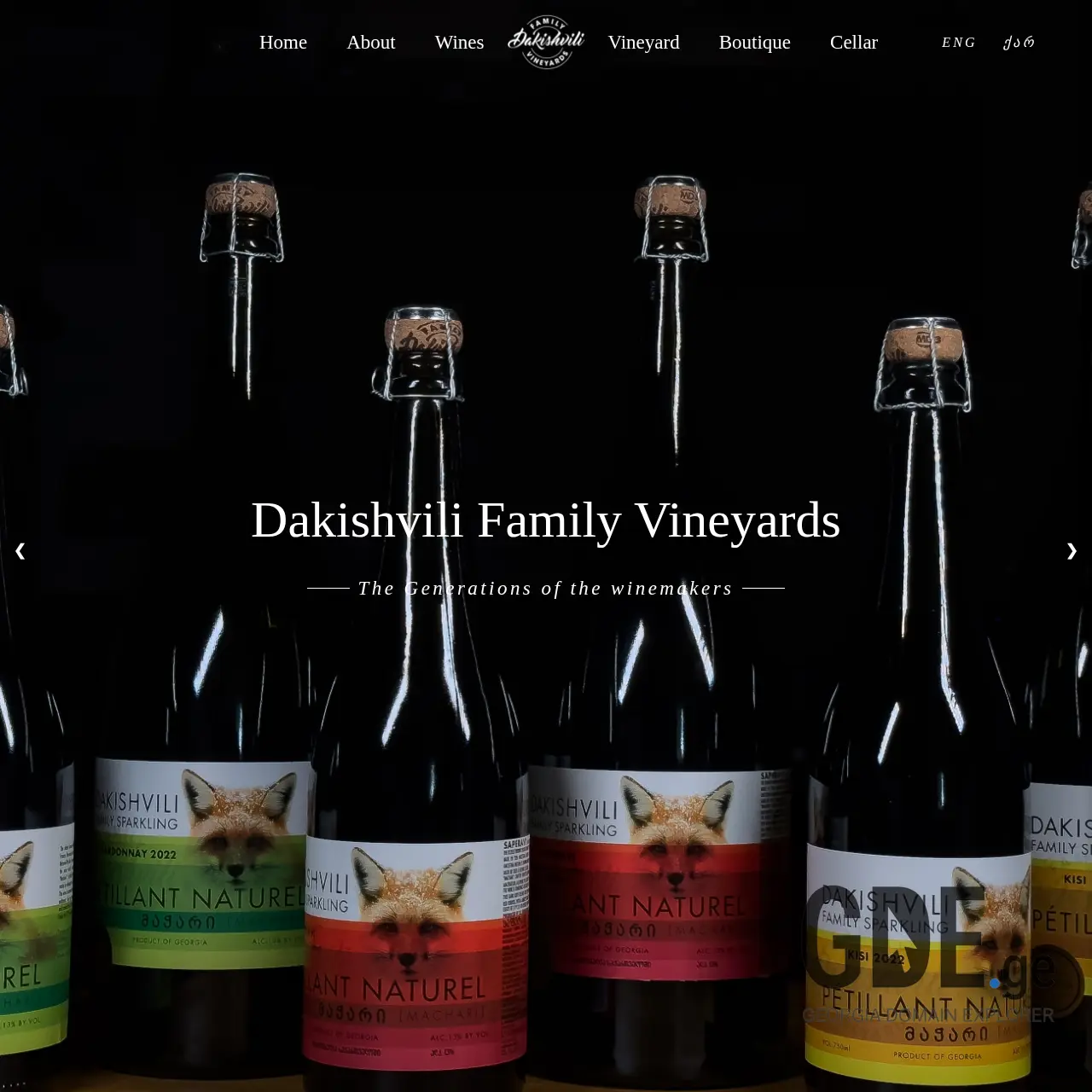 Screenshot of the site dakishvili.ge at 2025-12-19