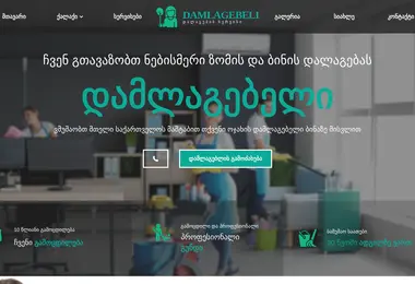 Screenshot of damlagebeli.ge