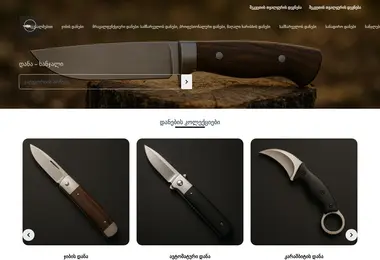 Скриншот dana-khanjali.ge