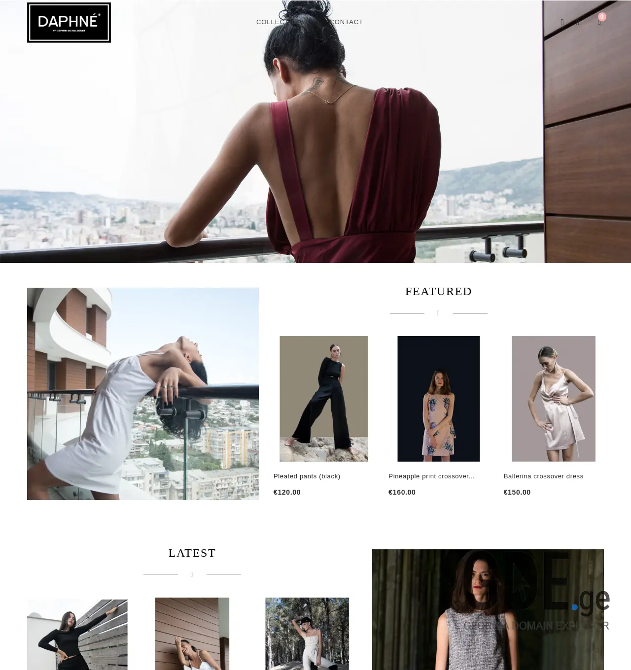 Screenshot of the site daphne.ge at 2025-11-30