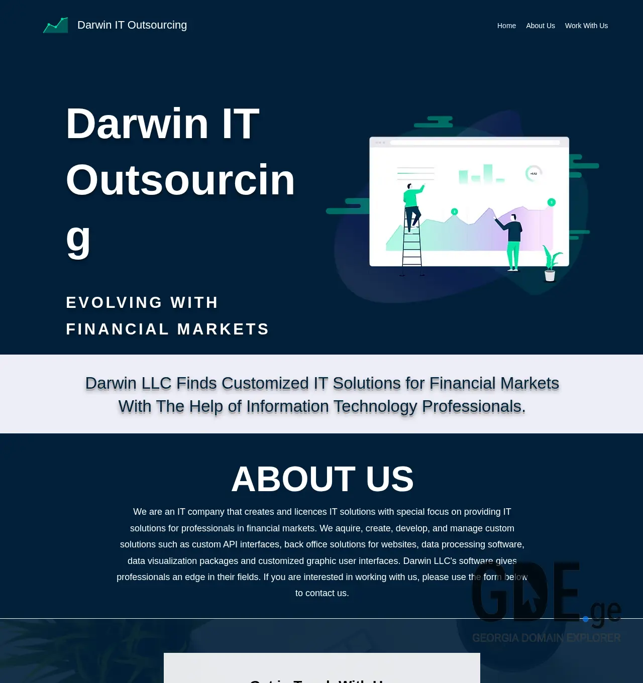 Screenshot of the site darwin.ge at 2025-11-30