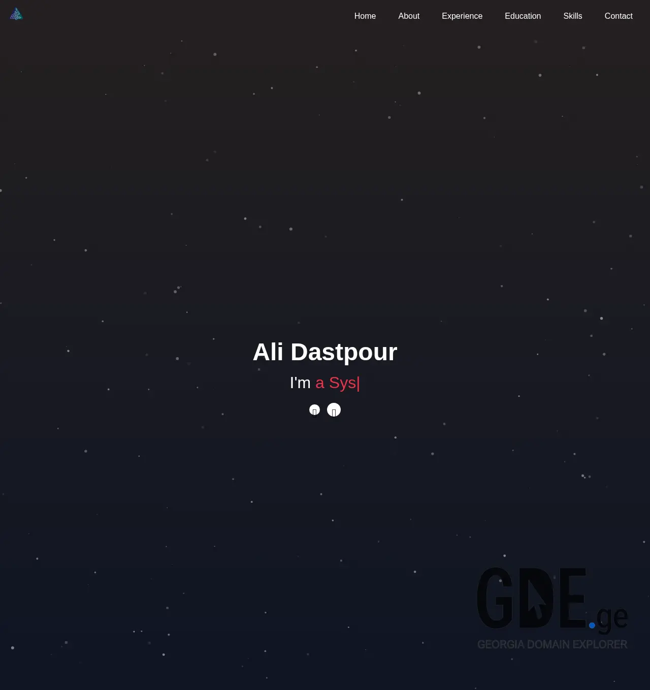 Screenshot of the site dastpour.ge at 2025-11-30