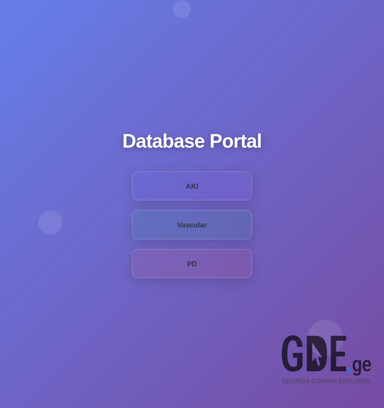 Screenshot of the site database.ge at 2025-11-30