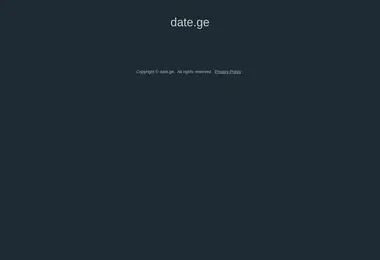 Screenshot of date.ge