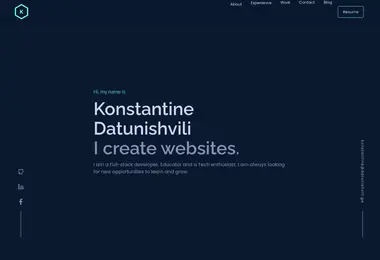 Screenshot of datunishvili.ge