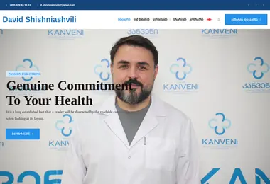Screenshot of davidshishniashvili.ge