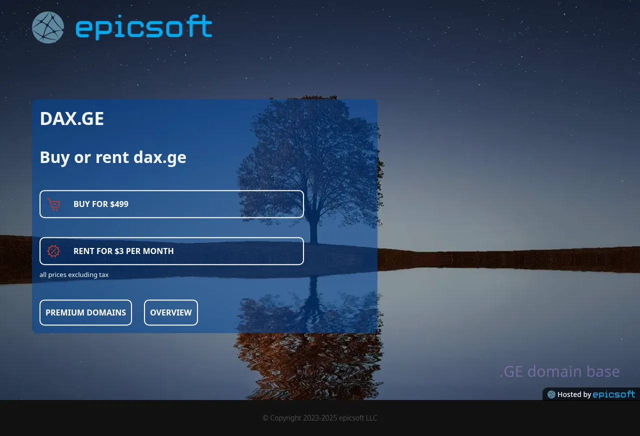 Screenshot of the site dax.ge