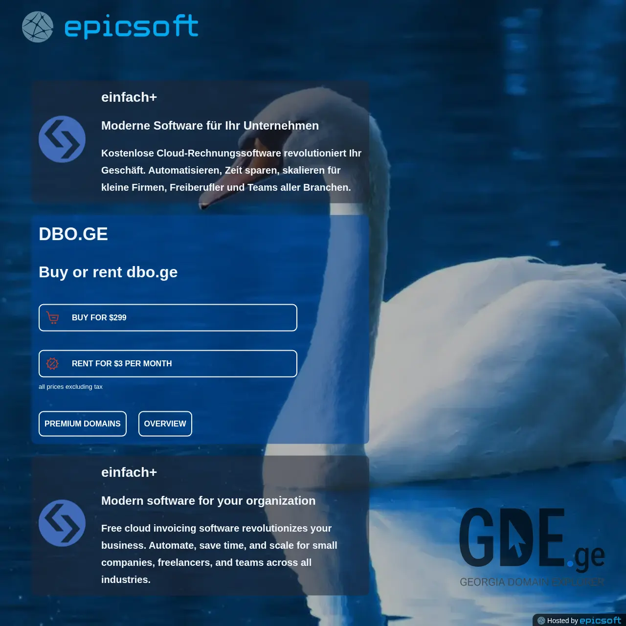 Screenshot of the site dbo.ge at 2025-12-07
