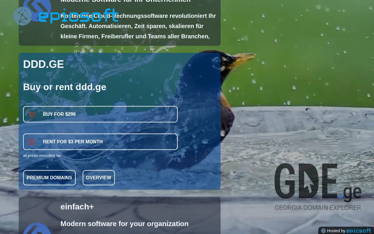 Screenshot of the site ddd.ge at 2025-11-28