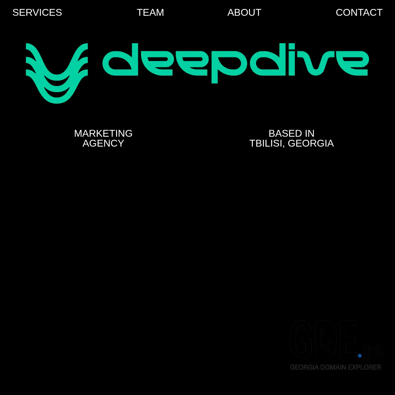 Screenshot of the site ddive.ge at 2025-12-07