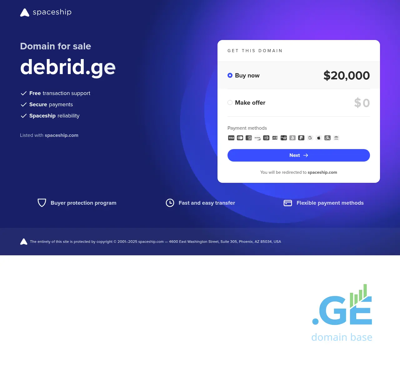 Screenshot of the site debrid.ge