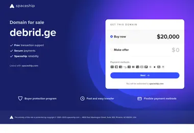 Screenshot of debrid.ge