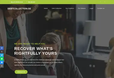 Screenshot of debtcollection.ge