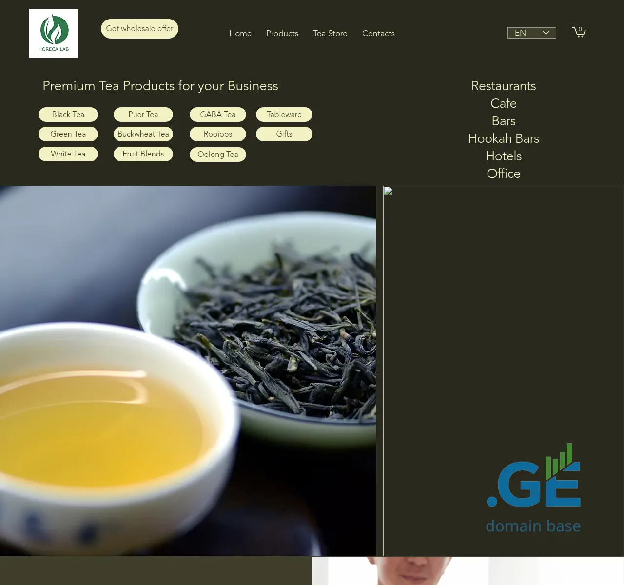 Screenshot of the site decamille.ge
