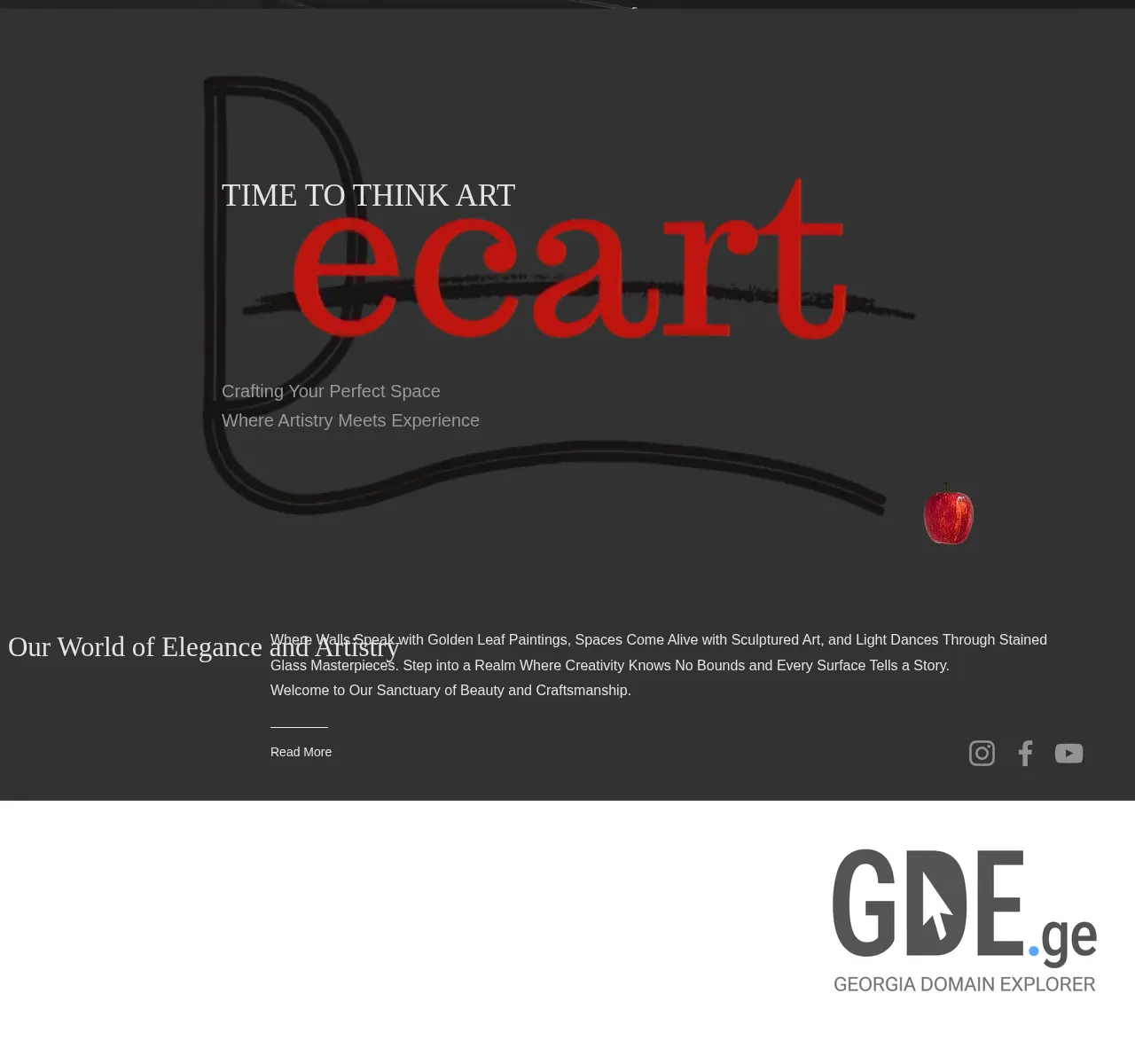Screenshot of the site decart.ge at 2025-11-26