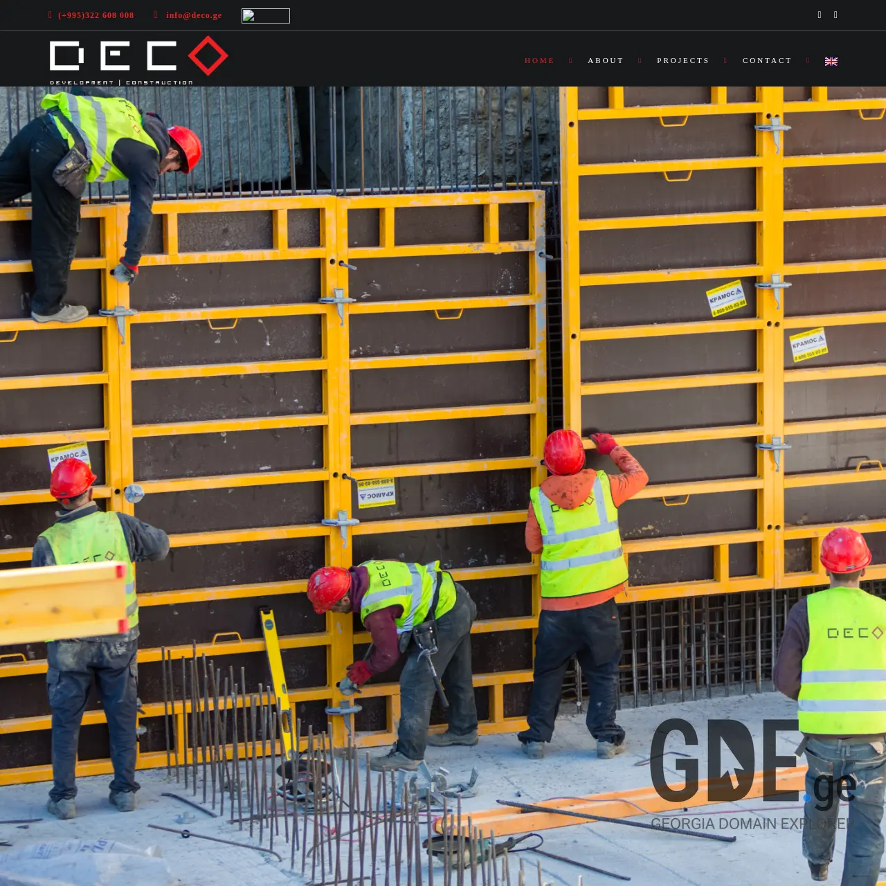 Screenshot of the site deco.ge at 2025-12-19