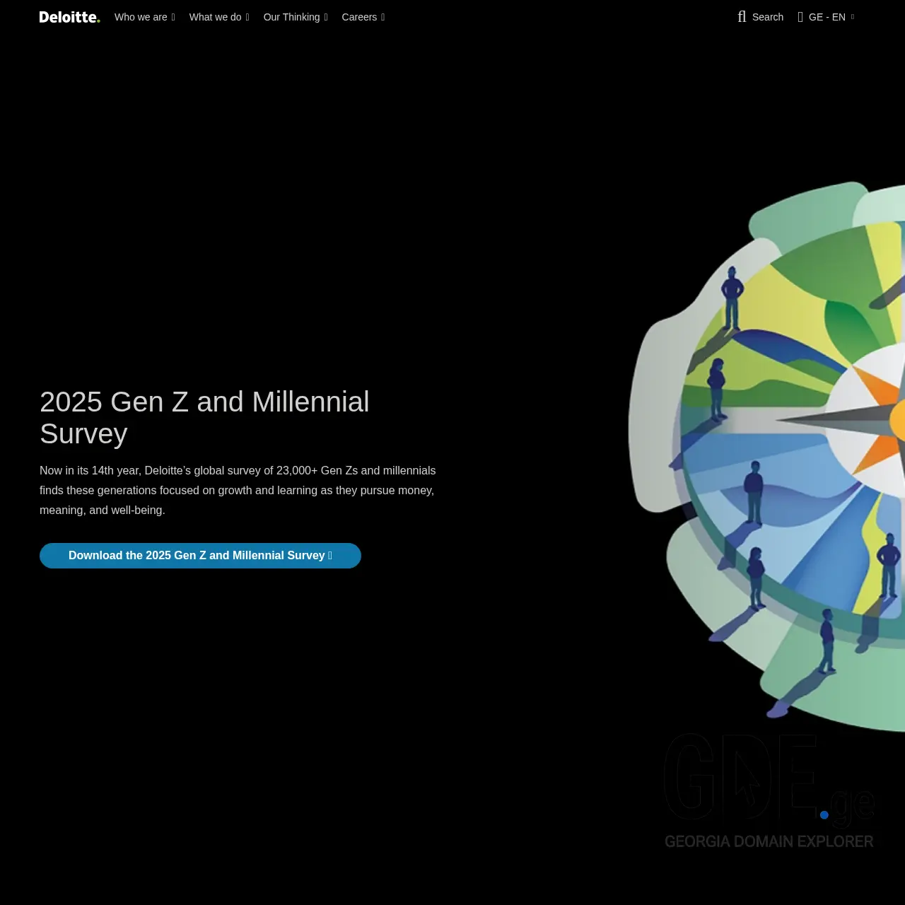 Screenshot of the site deloitte.ge at 2025-12-19