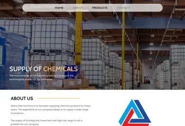 Screenshot of deltachem.ge