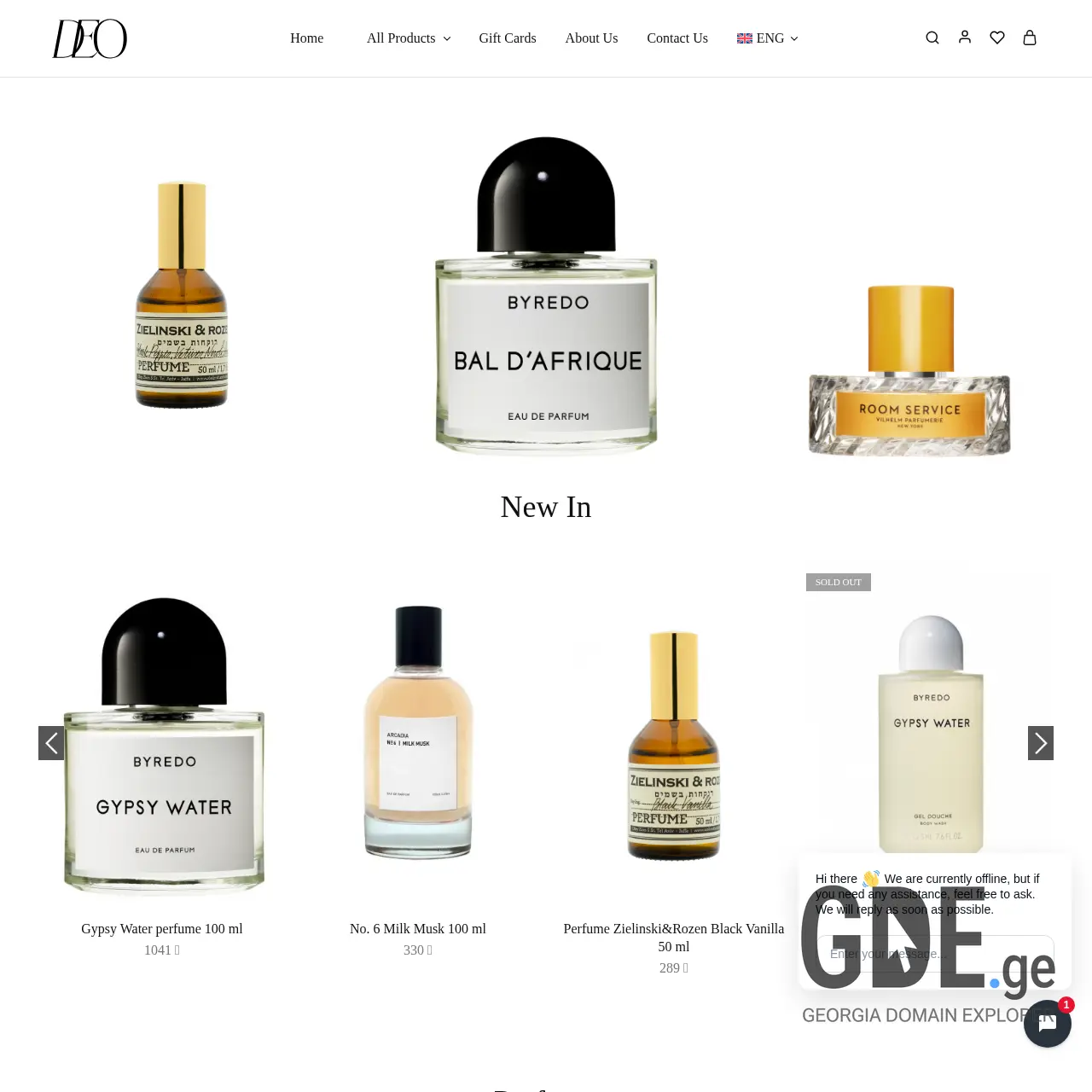 Screenshot of the site deo.ge at 2025-12-07