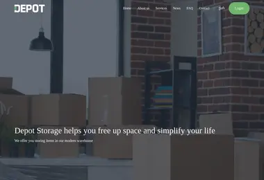 Screenshot of depotstorage.ge