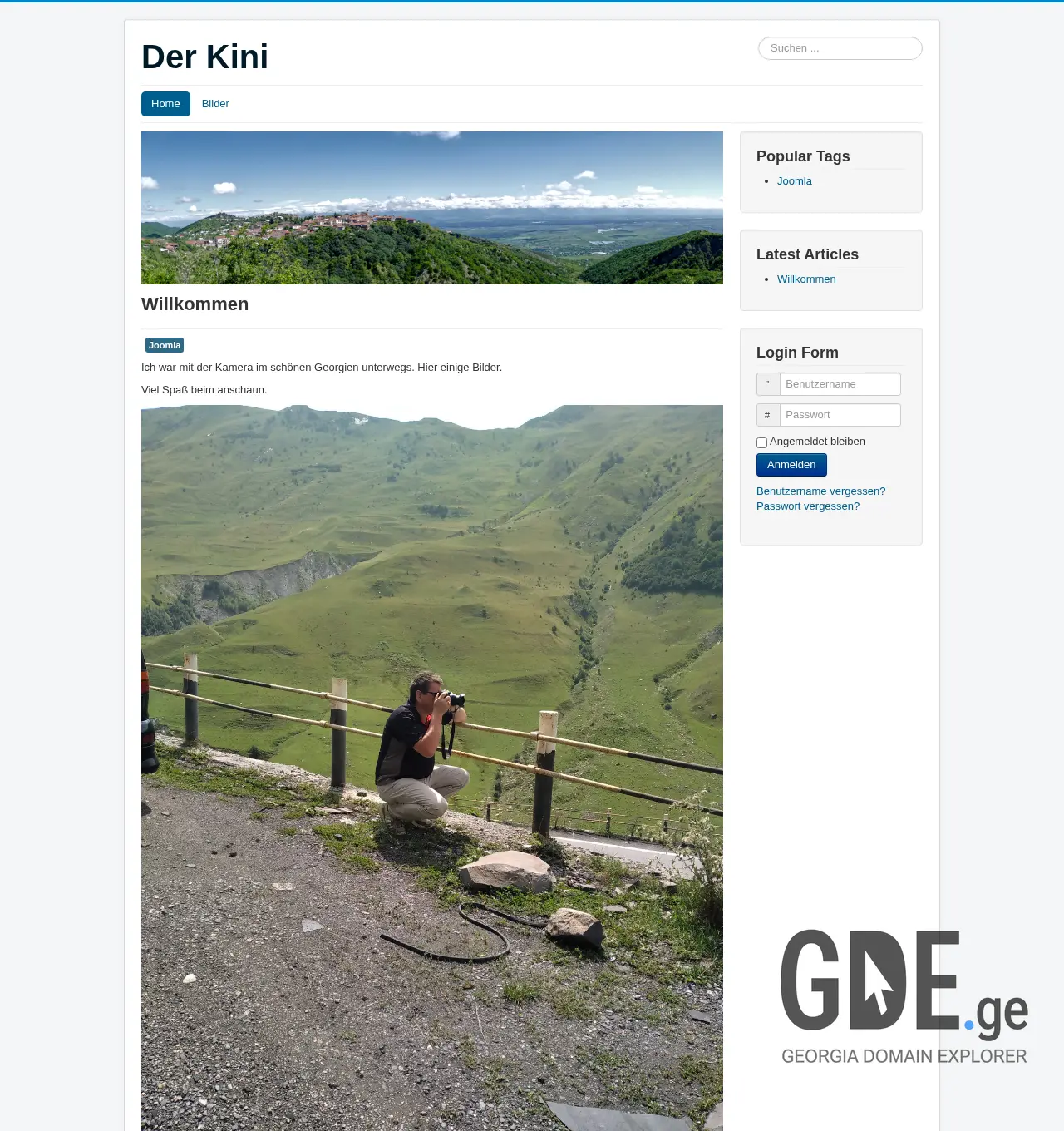 Screenshot of the site derkini.ge at 2025-11-30