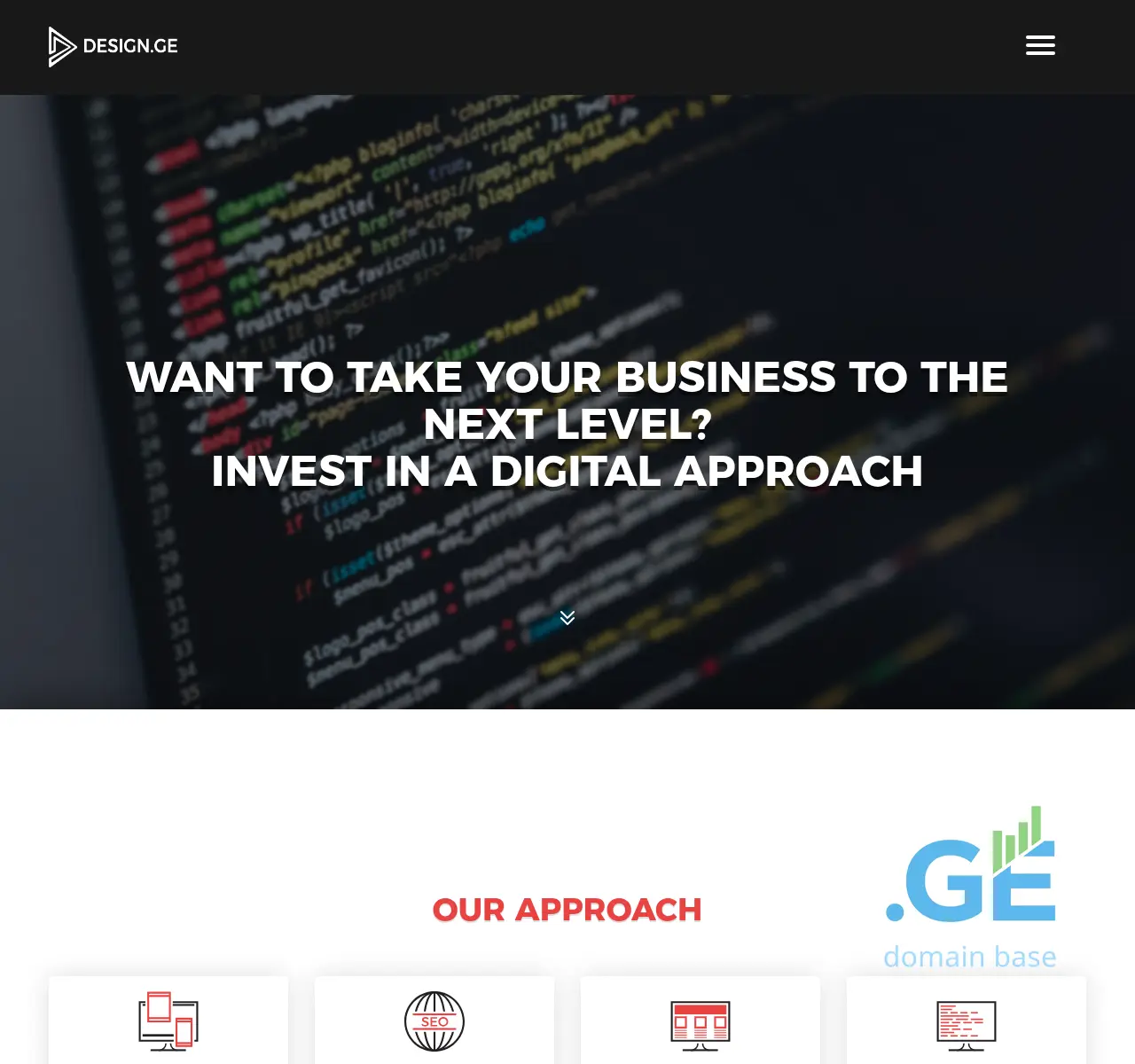 Screenshot of the site design.ge at 2025-11-08