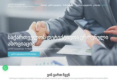 Screenshot of detective.ge