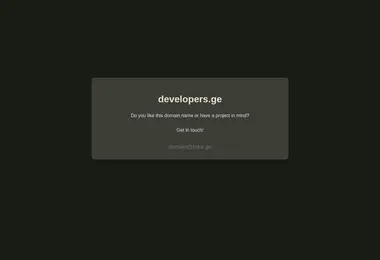 developers.ge-ის ეკრანის სურათი