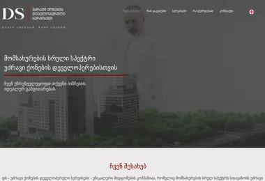 developmentservices.ge-ის ეკრანის სურათი