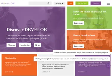 Screenshot of develor.ge