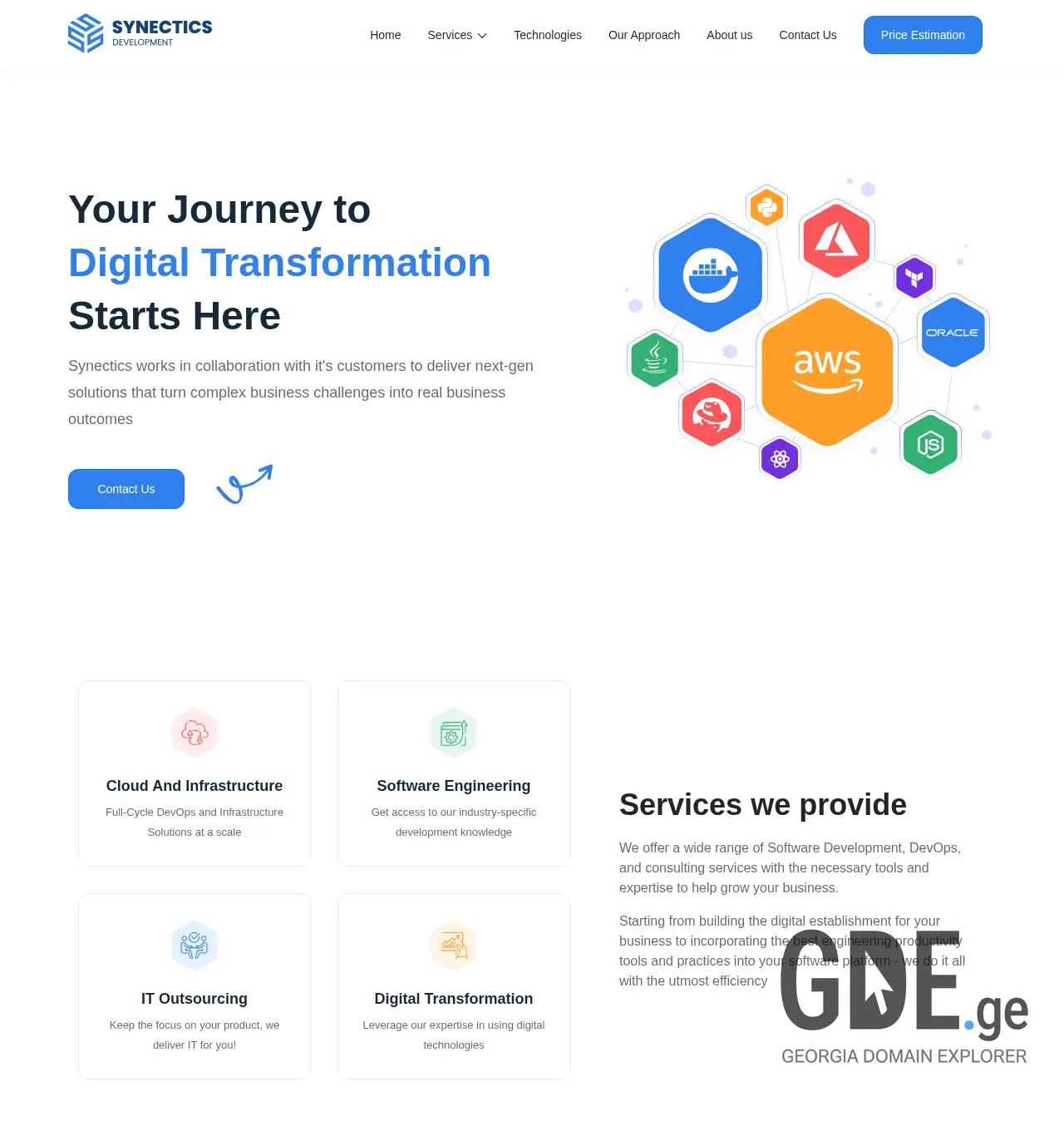 Screenshot of the site devops.ge at 2025-11-30