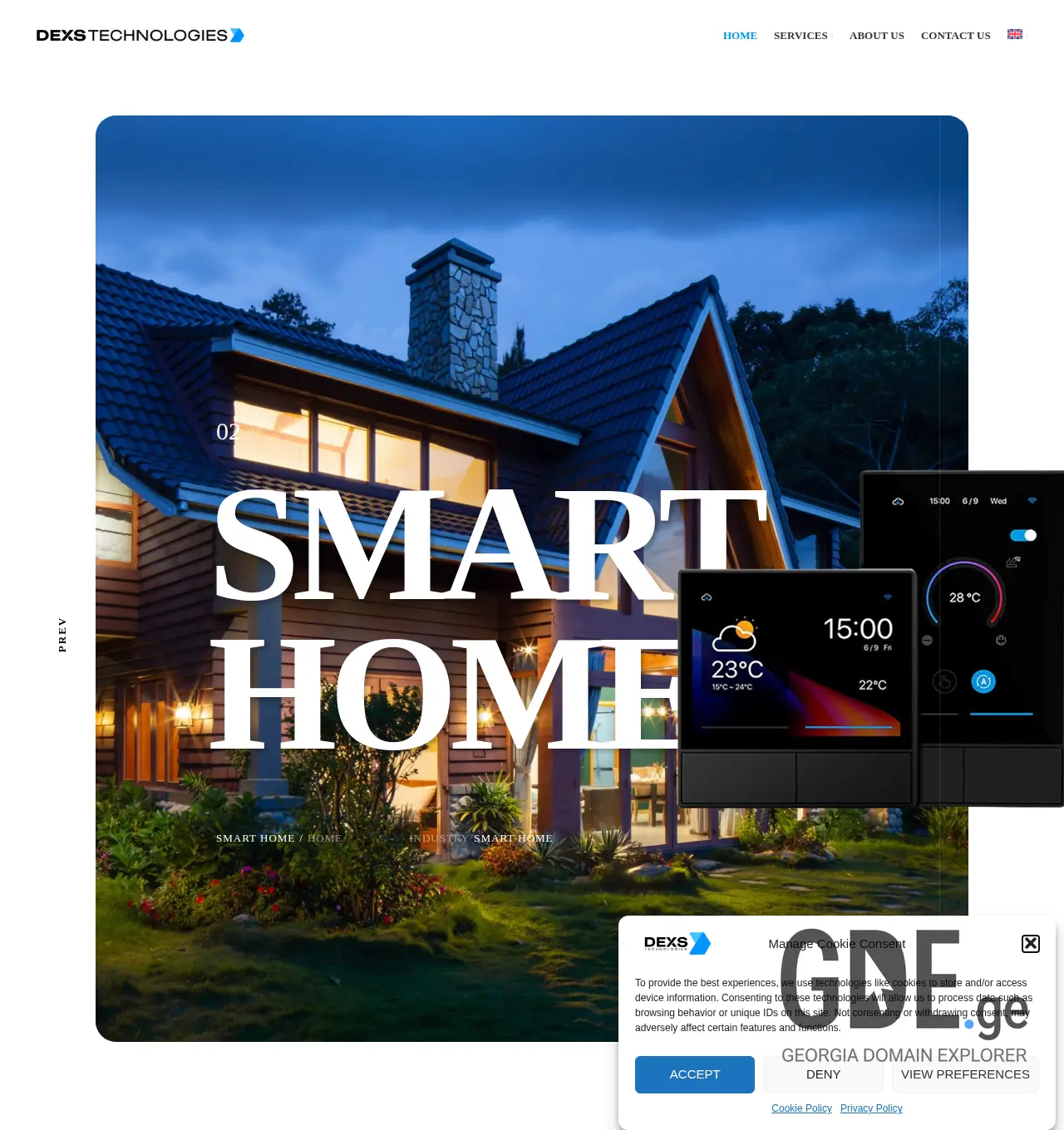 Screenshot of the site dexstec.ge at 2025-11-30