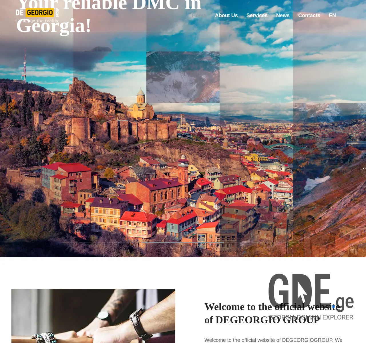 Screenshot of the site dgg.ge at 2025-11-27