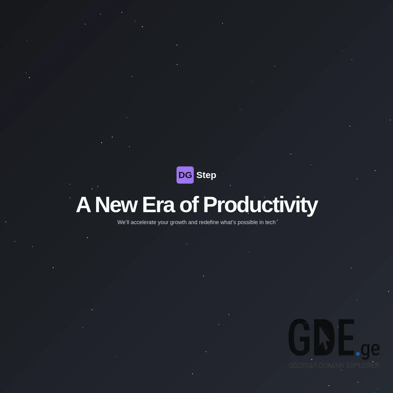 Screenshot of the site dgstep.ge at 2025-12-07