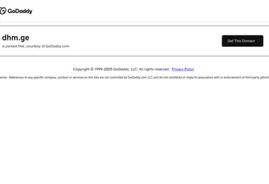 Screenshot of dhm.ge