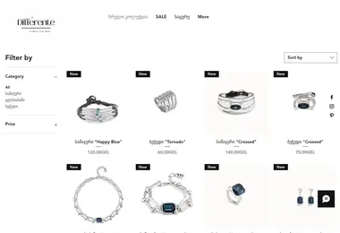 Screenshot of differente.ge