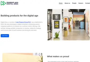 Скриншот digitalarea.ge