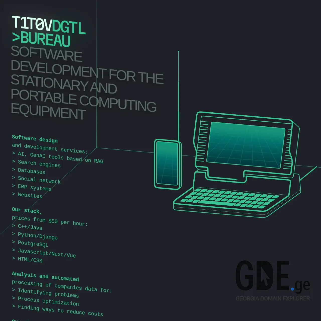 Screenshot of the site digitalburo.ge at 2025-12-16