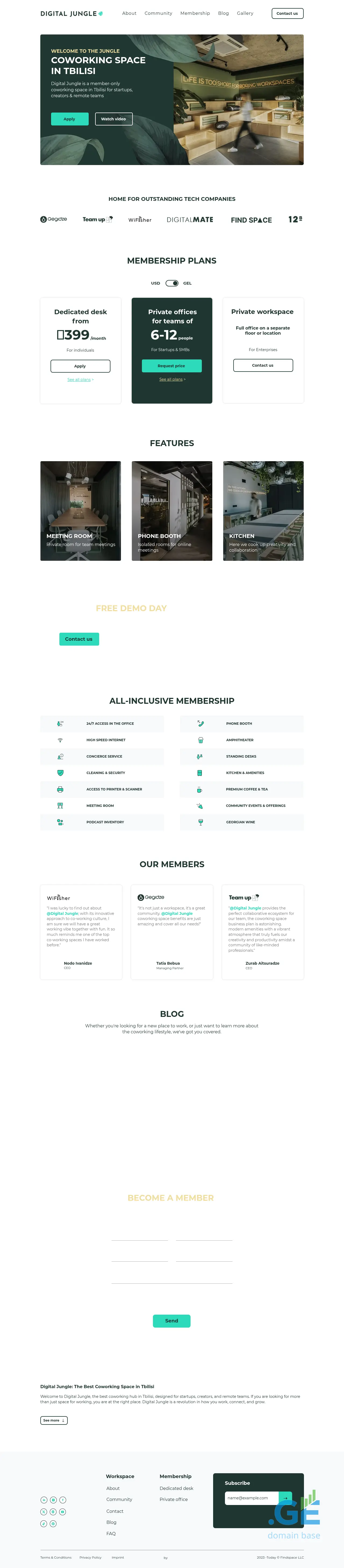 Screenshot of the site digitaljungle.ge at 2025-10-05