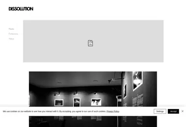 Screenshot of dissolution.ge