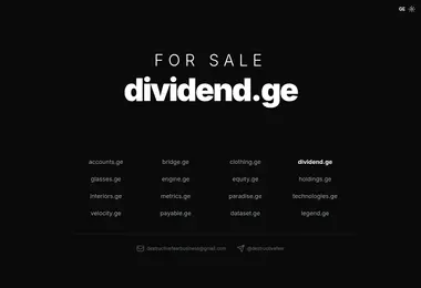 Screenshot of dividend.ge