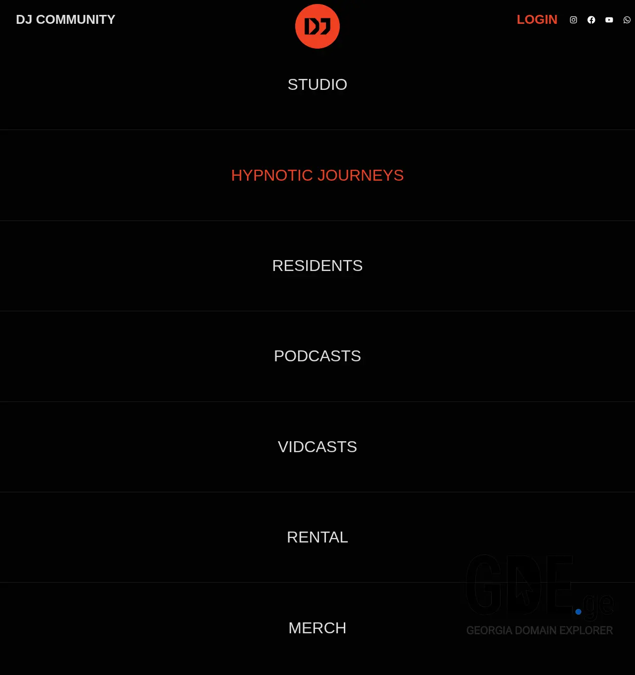 Screenshot of the site djcommunity.ge at 2025-11-30