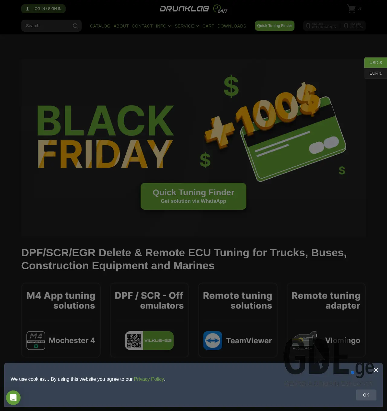 Screenshot of the site dl.ge at 2025-11-30