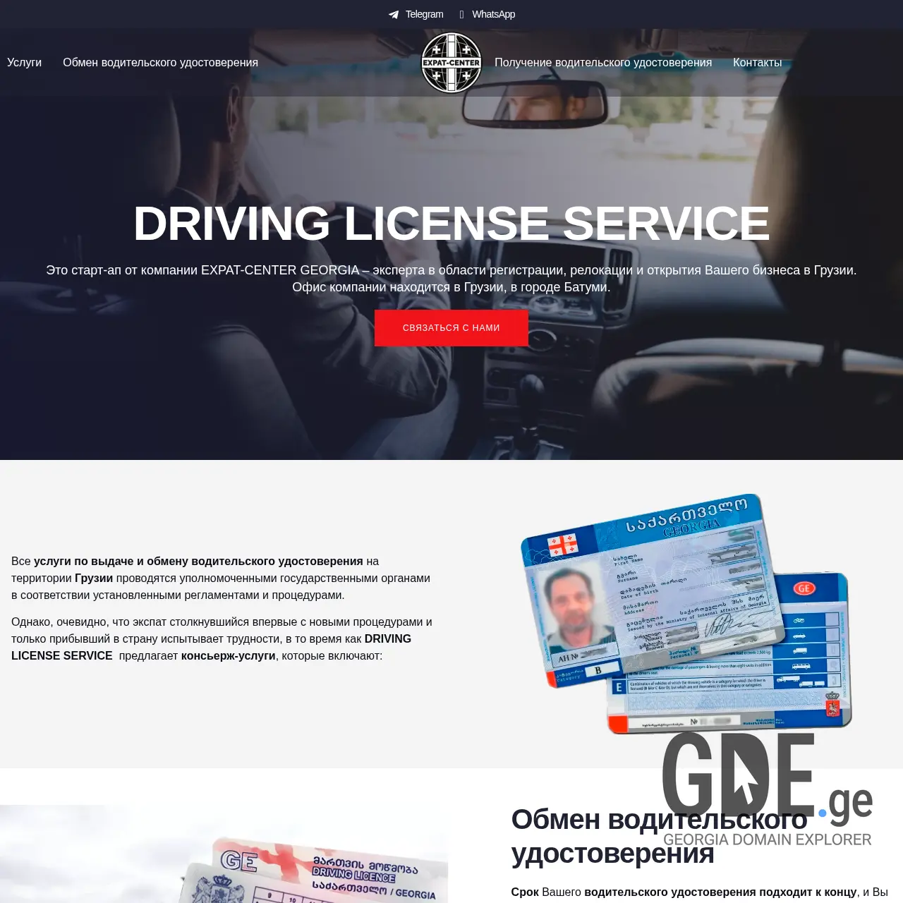 Screenshot of the site dlservice.ge at 2025-12-07