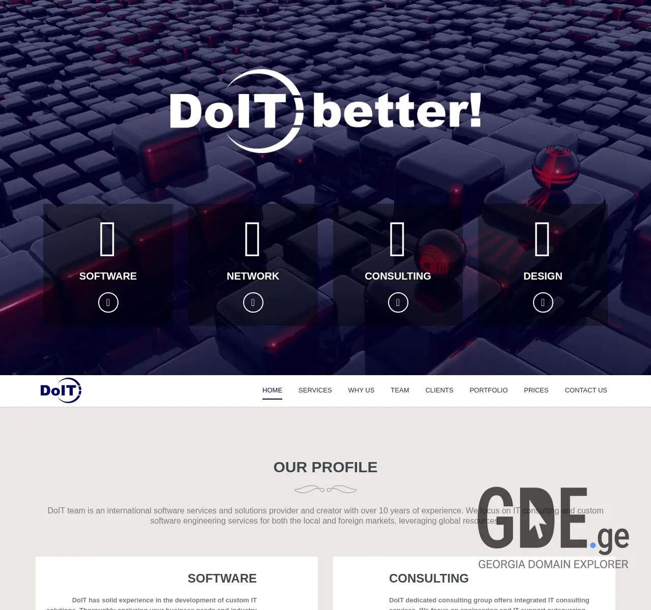 Screenshot of the site doit.ge at 2025-11-27