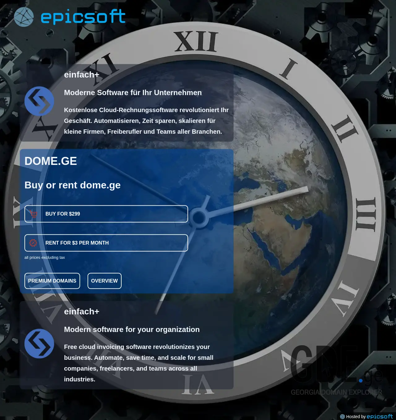 Screenshot of the site dome.ge at 2025-11-30