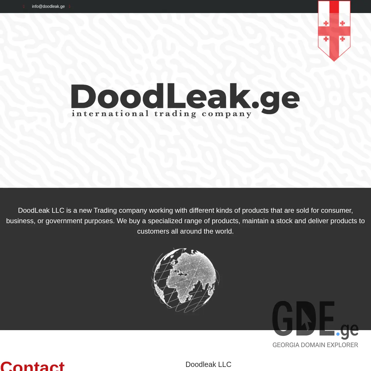 Screenshot of the site doodleak.ge at 2025-12-07