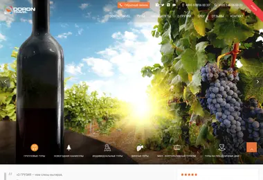 Screenshot of dorontravel.ge