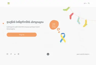 Screenshot of downsyndrome.ge